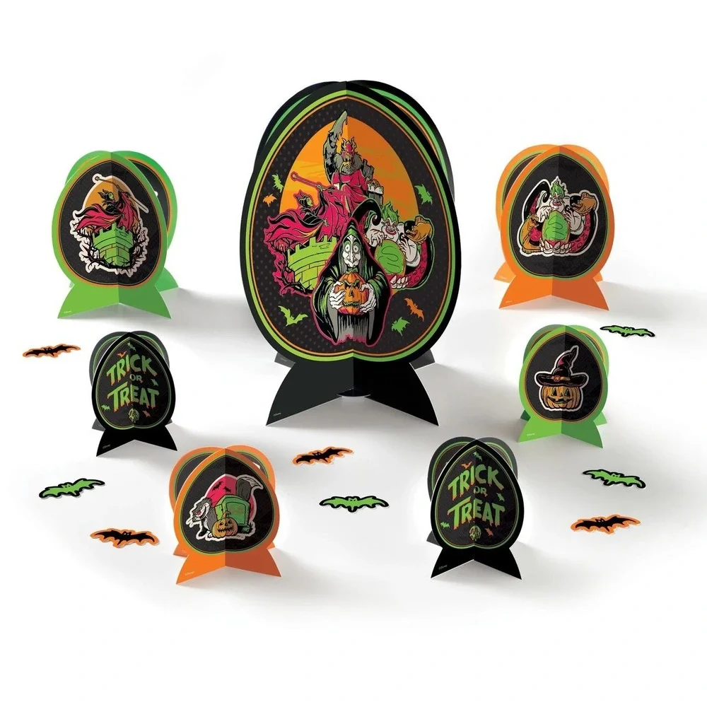 NEW Disney Villains Halloween Haunted House Carnival Table Decor Kit